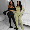Vuvira Flow Line Set Long Sleeve Top & Slim Casual Pants