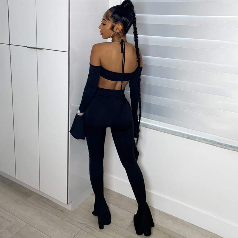 Vuvira Flow Line Set Long Sleeve Top & Slim Casual Pants