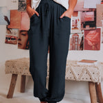 Vuvira Lantern Pants Solid Cotton Linen