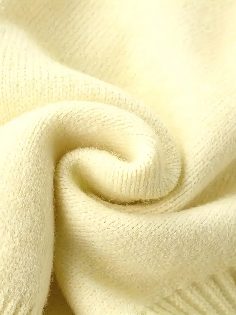 Vuvira Ivory Yellow Oversized Hooded Cardigan