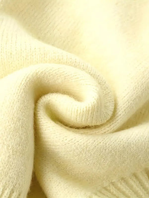 Vuvira Ivory Yellow Oversized Hooded Cardigan