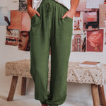 Vuvira Lantern Pants Solid Cotton Linen