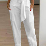 Vuvira Linen Casual Pants Women’s Cropped