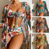 Vuvira Swimwear Three-Piece Set  Long Sleeve Blouse