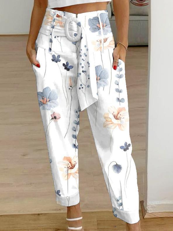 Vuvira Linen Casual Pants Women’s Cropped
