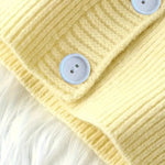Vuvira Ivory Yellow Oversized Hooded Cardigan