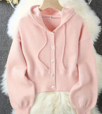 Vuvira Ivory Yellow Oversized Hooded Cardigan