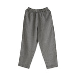 Vuvira Linen Casual Pants Cotton Linen Loose Plaid